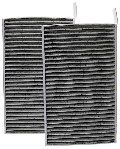 vhbw 2X Innenraumfilter Ersatz für Tesla 1107681-00-A, 1107681-00-B für PKW - Mit Aktivkohle