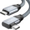 USB C auf USB C Kabel 20Gbps 100W, 90 Grad USB C 3.2 Gen2×2 Kabel, 4K@60Hz 2K@240Hz HDR USB C Kabel Videoübertragung, PD 3.0 PPS USB C Ladekabel für OTG, Handy, Laptop, Monitor, Kamera, SSD (3m)