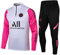 JIEAGY Paris - Combinaison d'entraînement à manches longues pour homme et femme - Pour le printemps et l'automne, blanc/rose, S
