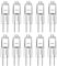 KOMUNJ 10 Pack G4 Halogen Light Bulbs 20W 12V Clear Capsule 2 Pin Lamp Bulb, for Cooker Hood, Cabinets, Table Lamps