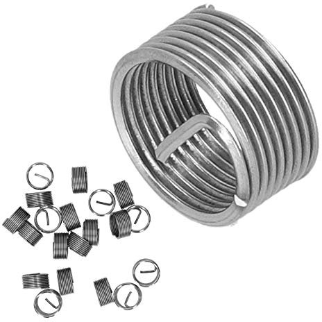 M14 1.25 14Mm X 1.25 Sus304 20Pcs Riparazione Filettatura M14 X 1.25 Spirale Cerchio Inserto Riduttore Dado Filettato Espandi Set Presa (1D)