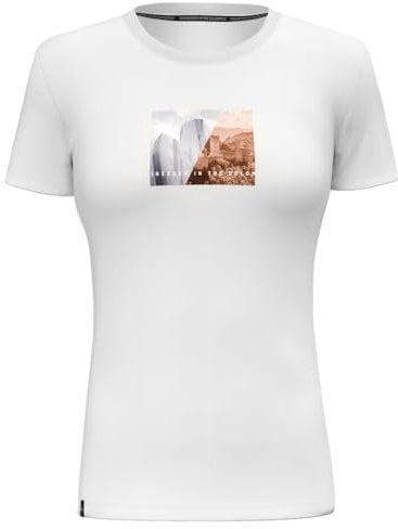 Salewa Damen Women Pure Design Dry T-Shirt W., Weiß, M EU