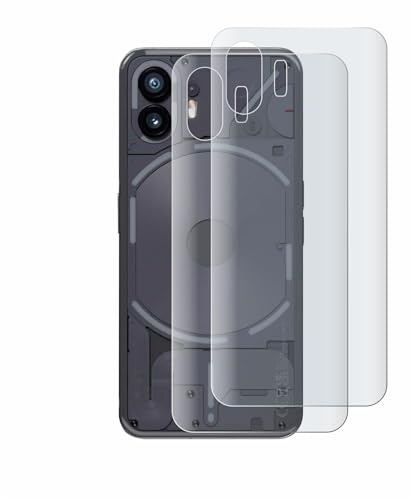 BROTECT Schutzfolie für Nothing Phone (2) | (Rückseite) 2 Stück Entspiegelnder Displayschutz Made in Germany Matte Full-Screen 3D Curved Anti-Reflexion Montage Kit
