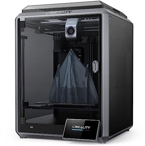 Official Creality K1 3D Printer High Speed with 600 mm/s 3D Printers Auto Leveling, Dual Fans Cooler, 0.1 mm Smooth Detail, Printing Size 8.66x8.66x9.84 in, Straight Out of The Box for Beginners