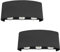 loyal 2 Stück 3W LED Außenlampe black Wandlampe Innen/Außen 3000K Wandlampe Innen LED Warmweiß Rechteckig Einstellbarer Abstrahlwinkel Wandlampe IP65