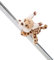 MagNICI Luchs Lyka 12cm beige - Nachhaltiges Kuscheltier mit Magnet – Magnettier für Kühlschrank, Tafel, Metall & vieles mehr