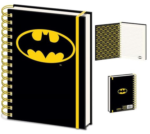 Pyramid Batman Notizbuch (Batsymbol Design) Ringbuch DIN A5 - Offizielles Merchandise