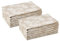 Encasa Esstisch Servietten Set von 12 I Größe 45x45 cm I Blumen Beige Jacquard -Stil Druck Auf Hausgemischte Baumwolle I Schnelle Farben, Maschinenwaschbar