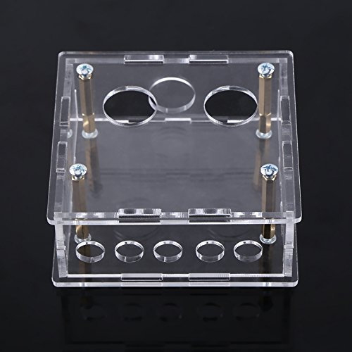 18 * 12 * 2 Kit Amplifier Case Tube Amp Kit Acrylic Case Shell Housing Protective Parts Kit for 6J1 Valve Tube Preamp Board