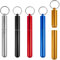 5PCS Pillendose Schlüsselanhänger, BetterJonny Aluminium Pillenbox Schlüsselanhänger Zahnstocherhalter Wasserdichte Pillenflasche Pillendose Kapsel Tablettendose Tablettenbox für Outdoor Camping
