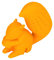 Eichhörnchen-Teesieb aus Lebensmittelechtem Silikon, Eichhörnchen-förmiges Teesieb, Süßes Eichhörnchen-förmiges Tee-Ei (ORANGE)
