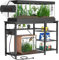 Aquarium-Ständer mit 150 - 200 Litern: Robuster Aquariumständer mit Steckdosen und Schrank für Aquarium-Zubehör, Metallrahmen, 544 kg Kapazität, geeignet für Fisch- und Reptilien-Terrarien