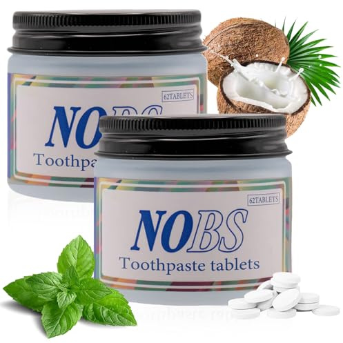Kaubare Zahnpasta Natürliche Paste Hydroxylapatit Zahnpasta Zahnpasta Hydroxylapatit Natürliches Fluorfreies Umweltfreundliches Glas Reisetauglich (2 Stück)