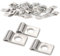 XoeLLe 50 Pièces Collier de Serrage en U, Collier de Serrage Inox, Collier Serrage Inox, Collier de Serrage Métallique, Collier Durite, U-Tube Pince Anneau Fixation Tuyau, Collier de Fixation Ø 2-3 mm