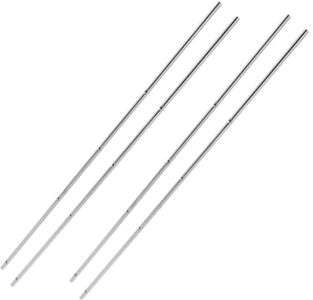 BELLIFFY 4 Stück Kicker Zubehör Fußballmaschinenstange Fußball-operationsstangen Bedienungsstangen Für Fußballmaschinen Ersatzstangen Für Tischkicker Kickertischteile Eisen Silver