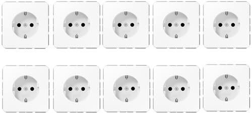 10x Jung CD1520WW SCHUKO Steckdose (Duroplast) Alpinweiß Serie CD