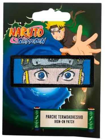 COMERCIAL MERCERA, Aufnäher Patches, Naruto, Aufnäher Ideal für Mützen, Jacken, T-Shirts oder Schultaschen, 100% Polyester (Gestickter, Naruto Uzumaki 2)