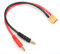 equlup 22cm XT60 Male Connector to 4mm Banana Plug 12AWG Battery Charge Lead Adapter Cable for B6 LiPo Battery Charger