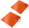 Agwuoetr 2 Piece Silicone Rubber Heating Pad Heating Baking Mats 12V 30W 200℃ Max (100X100mm)