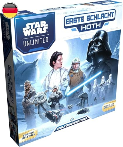Asmodee, Star Wars: Unlimited Trading Card Game – Erste Schlacht Hoth | Sammelkartenspiel Starterset mit vorgefertigten Decks für Kinder und Erwachsene ab 12 Jahren, 2 Spieler, 20 Minuten, Deutsch