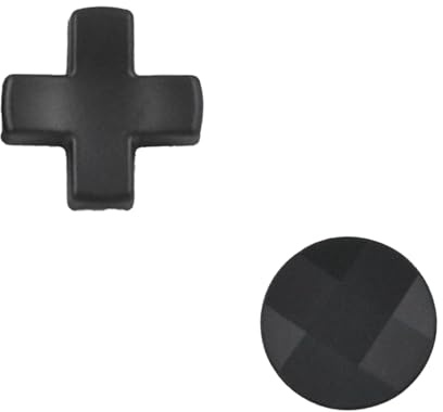 2 Stück Metall‑D‑Pad Ersatz für Xbox Elite Series 2/2 Core Controller | Magnetisches Standard‑ & facettiertes Metall‑D‑Pad, passend für Xbox Elite Series 1,2,2‑Core Gaming‑Controller (Schwarz)