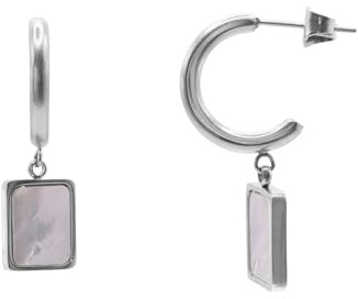 Heideman Ohrringe Lenya Damen Edelstahl mit Perle weiß | Alltagstauglicher Ohrschmuck fürs Büro, schöne Geschenkidee für Freundin oder Mama, hautfreundlich und alltagstauglich