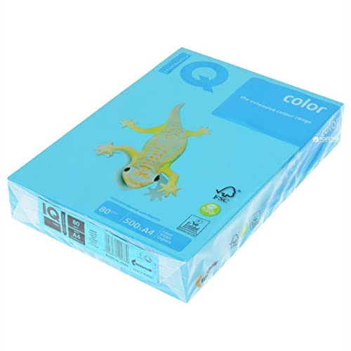 Rezeptpapier farbig Maestro Colour A4 gr. 80 ff. 500 - Farbe Blau.