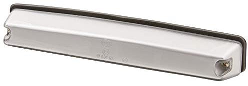 HELLA 2KA 001 610-001 Kennzeichenleuchte - Kennzeichenbeleuchtung - Anhänger - Halogen - 12V - Anbau/Schraubanschluss - ECE - Lichtscheibenfarbe: glasklar - links/rechts/außen - Menge: 1