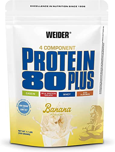 Weider Protein 80 plus 3 x 500g Beutel 3er Pack Banane