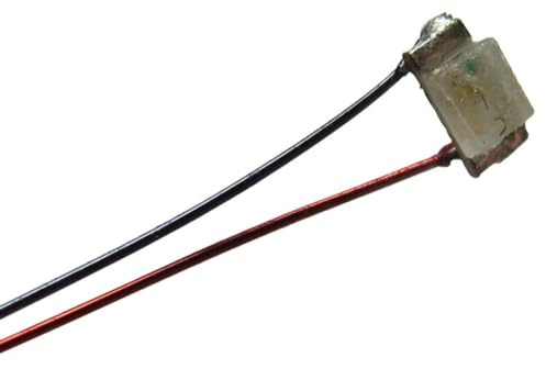 modellbahn-exklusiv SMD LED 0603 mit Kupferlackdraht orange, 2 Stück