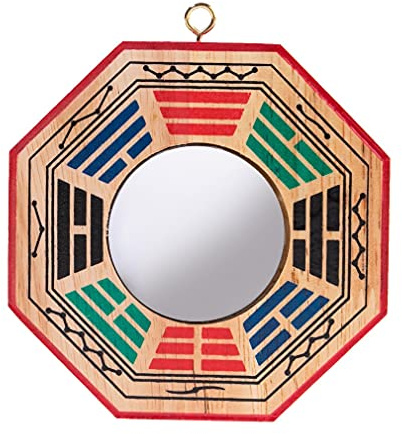 lachineuse - Bagua FENG Shui Schutz - Konkaver Spiegel - Innere Harmonie - Asiatische Traditionen - Asiatische Geschenkidee