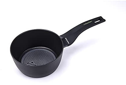 Moneta Nova Protection Base Casseruola, Alluminio, Nero, 16 cm