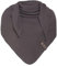 KNIT FACTORY - Liv Dreieckstuch - Tuch Schal für Damen - Weiches Musselintuch - Für Frühling und Sommer - 100% Bio-Baumwolle - Anthrazit
