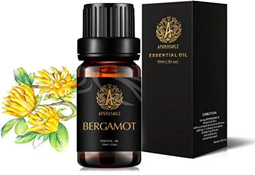 Aphrosmile Bergamotte Ätherisches Öl, 10 ml für Diffusor & Raumduft | 10 ml Füllmenge, Bergamotte Duft, Für Diffusor, Luftbefeuchter, Raumduft, Hautpflege, Täglicher Gebrauch