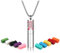 Zysta Aromatherapie Schmuck- Damen Herren Parfum Hohl Locket Käfig Anhänger Floating Charm Aroma Medaillon ätherisches Öl Diffuser Halskette mit 10pcs Pads (Halb Hohl- Lebensbaum)