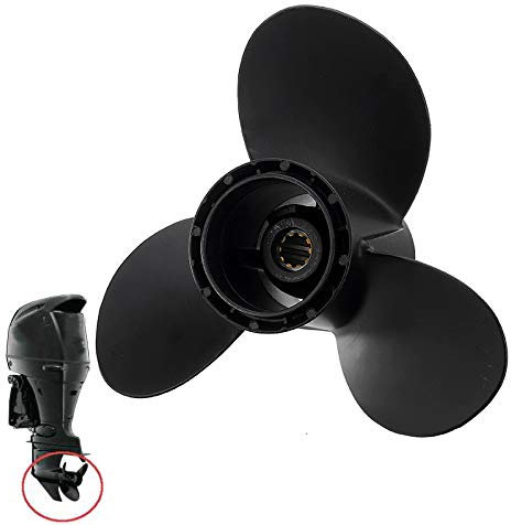 Viviance 10 1/4 x 12 Boot Propeller Für Suzuki 25Hp 30HP Außenborder Eninge 3 Blatt Legierung DT25 DT30 DF30 DF25