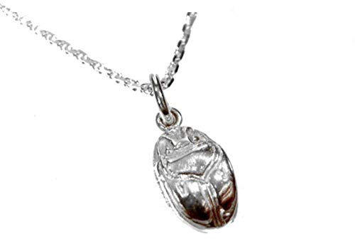 mr.goldis Skarabäus Anhänger 925 Silber Anhänger + Kette 50cm Silber ca. 8x 15mm Silberschmuck