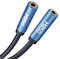 MillSO Klinke Kupplung Audio 3,5mm Klinke Kupplung Adapter Stereo TRS 3,5mm Klinkenbuchse zu 3,5mm Klinkenbuchse Verlängerungskabel mit vergoldeter Kontakte für Kopfhörer, Auto, PC, Laptop(15cm)