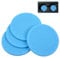 Car Coasters, Wisdompro 4 Pack PVC Car Cup Holder Insert Coaster - Anti Slip Universal Vehicle Interior Accessories Cup Mats for Women(2.75 Diameter, LightBlue)