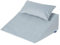 Badum Relax Keilkissen (60x50x21 cm) mit Kopfkissen, Rückenkissen, Relaxkissen, Kissen für Bett, Sofa, Lesekissen mit Gedächtnisschaum - Memory Foam, Bücherkissen, waschbarer Bezug, hellblau