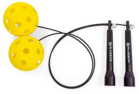 Elite Jumps – schnurloses Springseil – für alle Altersgruppen – langlebig und leicht – Seilloses Springseil – für Geschwindigkeitstraining und Double Unders – hilft Koordination, Armausdauer,