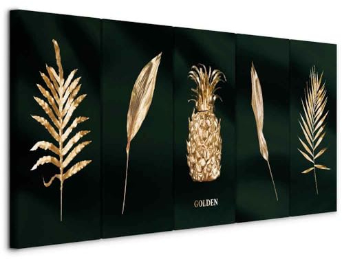 murando - Akustikbild Raumakustik Schalldämmung, 200x80 cm, 5-teilig, Büro | Verbessert Raumakustik, reduziert Hall, ideal fürs Büro oder Wohnzimmer, hochwertige Verarbeitung, schnelle Montage, stilvoll