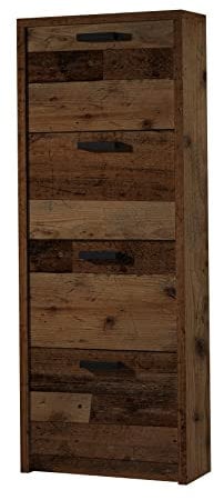 Schuhschrank Schuhkipper Schuhkommode Schuhablage Schrank Flur Möbel Brady I Texas Oak