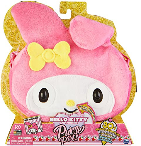 Purse Pets My Melody - interaktive Umhängetasche mit 30+ Geräuschen, Reaktionen, Augenblinzeln und Musik, ab 5 Jahren