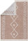 Pasha Home Läufer 60x120 cm Lizbon/Boho Teppich aus Baumwolle für Wohnzimmer, Schlafzimmer, Küche, Bad, Kinderzimmer/Wendbar/Beige