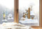 wolga-kreativ Fenster Fensterbilder Glasdekorfolie Motiv Fensterfolie FenstertattooWinter Weihnachten Advent Haus Winterbaum Aufkleber Fenster wiederverwendbar Kinderzimmer Deko