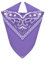 Van Der Rich ® - Bandanas aus 100% Baumwolle Kopftuch für Herren Damen (Lila, One Size)