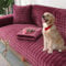 Sofabezug Ecksofa L Form Wasserdicht Sofaüberwurf L Form Rutschfest Sofaschoner Couchbezug U Form Sofa Überzug 1/2/3/4 Sitzer Sofa Cover, Sofaschutz Pets Katze Hund Sofaschutzdecke,Lila Rot-90×70CM