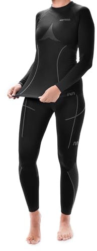 meteor® Thermounterwäsche Damen Funktionswäsche Atmungsaktiv Set Thermoaktiv unterwäsche Thermounterhemd Funktionsunterwäsche Skiunterwäsche Mädchen Thermo Sportunterwäsche
