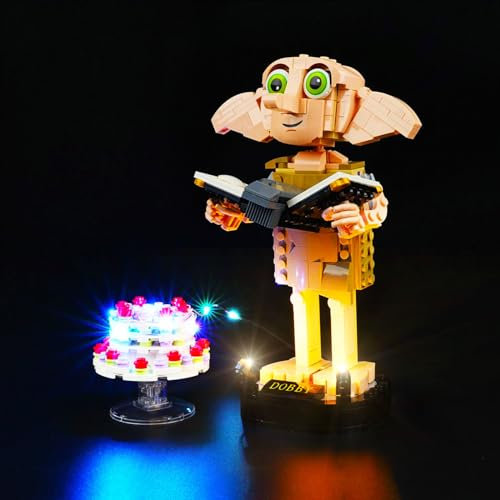 cooldac Led Licht Kit Kompatibel mit Lego 76421 Harry Potter Dobby der Hauself Set (nur Beleuchtung, Keine Modelle), Kreative Dekorlichter Set Kompatibel mit Lego Dobby Harry Potter Dobby